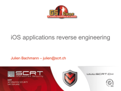 iOS apps reverse engineering