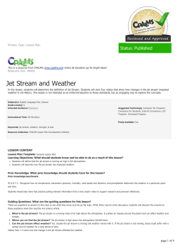 Jet Stream and Weather