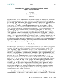 Khatri 82 BC TEAL Journal Volume 1 Number 1 (2016): 82