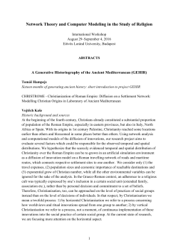 Network Theory and Computer Modeling in the Study of Religion