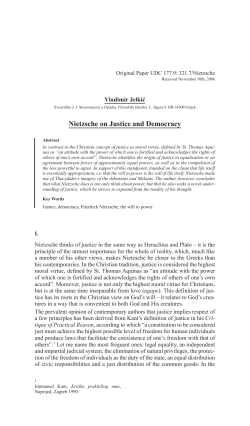 Nietzsche on Justice and Democracy