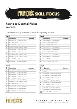Round to Decimal Places