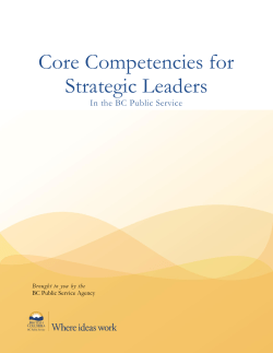 Core Competencies for Strategic Leaders