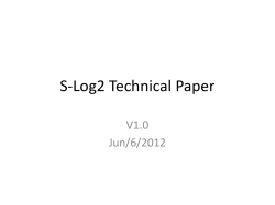 S-Log2 Technical Paper