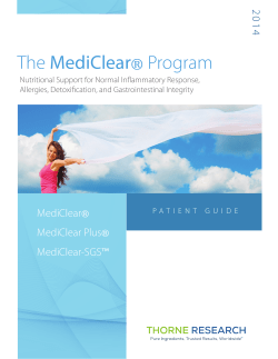 The MediClear® Program