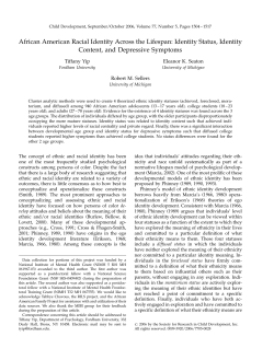 African American Racial Identity Across the Lifespan: Identity Status