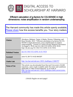 Efficient calculation of g-factors for CG