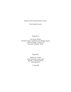 Historical and Cultural Resource Survey East Alameda