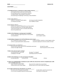 MODULE #7B CLASS PERIOD: ______ 1. The abdominal thrust, a