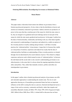 Shona Hunter, Ordering differentiation