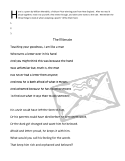 sonnets - SassScowAmericanStudies