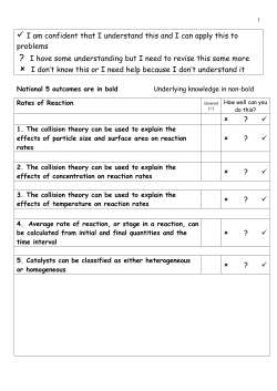 Notes and Learning Outcomes
