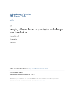 Imaging of laser-plasma x-ray emission with charge