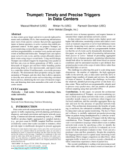 Trumpet: Timely and Precise Triggers in Data Centers