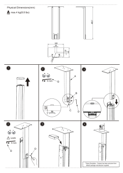D Lock Physical Dimensions(mm) max.4 kg(8.8 lbs) D D B C A D