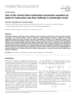 Use of the correct heat conduction&ndash;convection equation as basis for