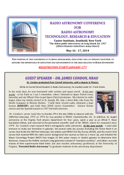 RA custer confr - Custer Observatory