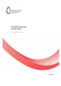 Severn barrage transcript - Royal Academy of Engineering