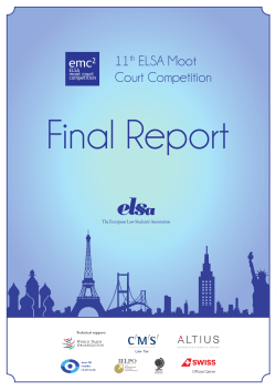 2nd runner up.indd - The European Law Students` Association