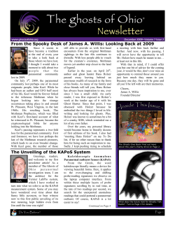 December 2009 - The Ghosts of Ohio