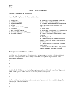 Name: Date: Chapter 8 Section Review Packet Section 8
