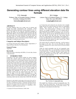 Generating contour lines using different elevation data file formats