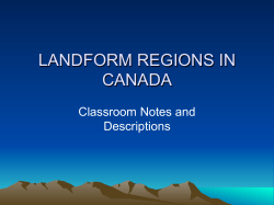 landform regions in canada