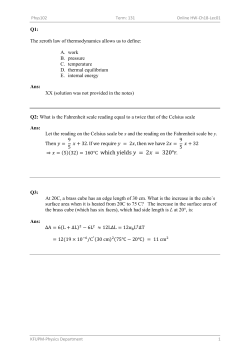 which yields = 2     = 320°F.