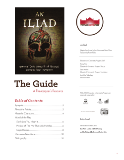 An Iliad - Portland Center Stage