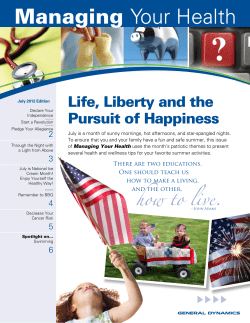 Managing Your Health