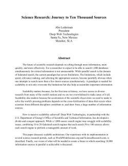 Science Research: Journey to Ten Thousand Sources
