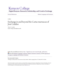 Exchange in and beyond the Cartas marruecas of