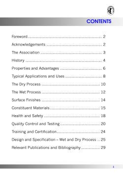 Intro to Sprayed Concrete - Sprayed Concrete Association
