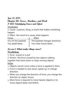 Jan. 12, 2015 Chapter B2: Forces, Machines, and Work P B33