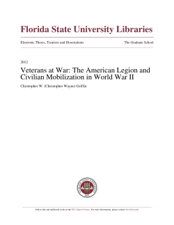The American Legion And Civilian Mobilization In World War Ii