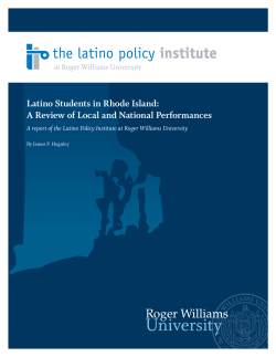 Latino Students in Rhode Island: A Review of Local and National