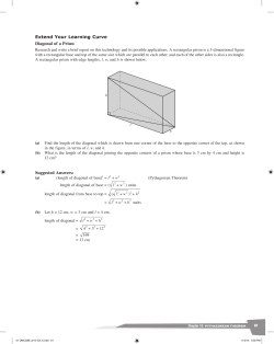 Chapter 10 Pythagorean Theorem