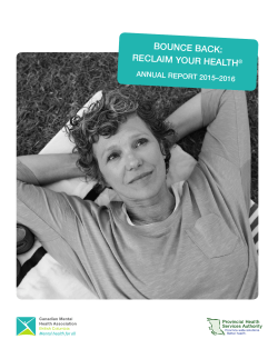 BOUNCE BACK: RECLAIM YOUR HEALTH&reg;
