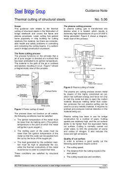 Guidance Note Thermal cutting of structural steels No. 5.06