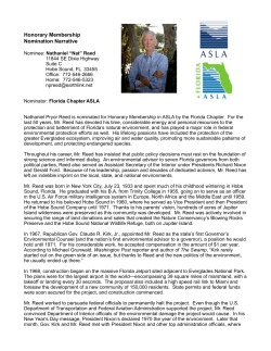 Nathaniel Reed, Honorary ASLA - American Society of Landscape