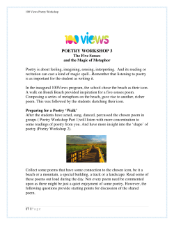 100 Views Poetry Workshop