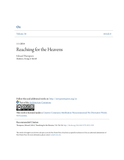 Reachiing for the Heavens