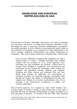 knowledge and european empire-building in asia