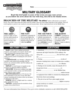 military glossary