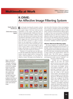 K-DIME: An affective image filtering system