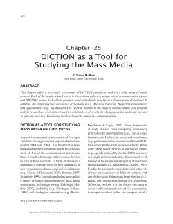 DICTION as a Tool for Studying the Mass Media