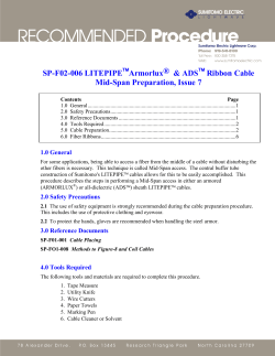 F02-006i7 LitePipe Ribbon Cable Preparation