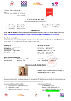 June 2016 - Welsh Target Shooting Federation