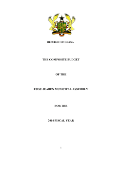 THE COMPOSITE BUDGET OF THE EJISU JUABEN MUNICIPAL