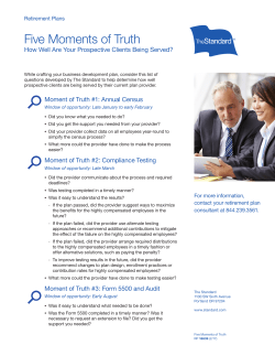 Five Moments of Truth